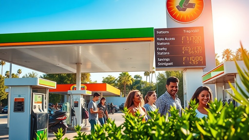accès pratique au carburant