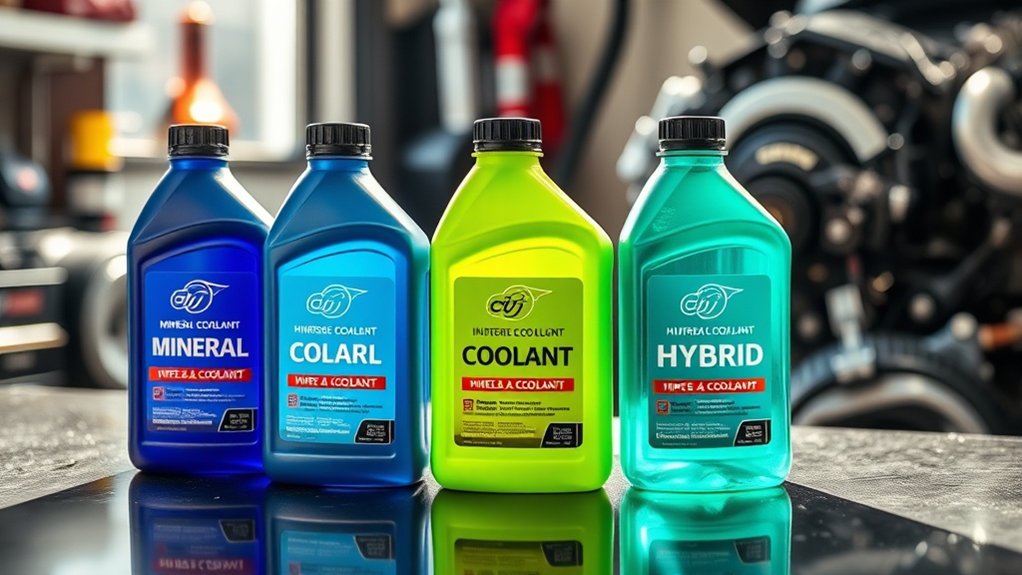 types de liquide de refroidissement et compatibilité