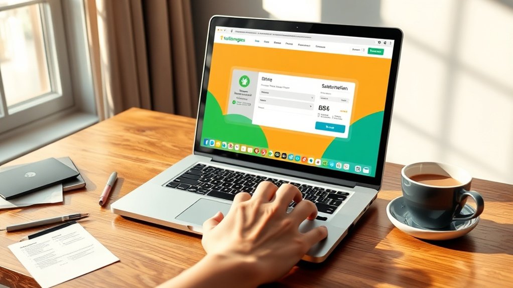 processus d'abonnement en ligne efficace
