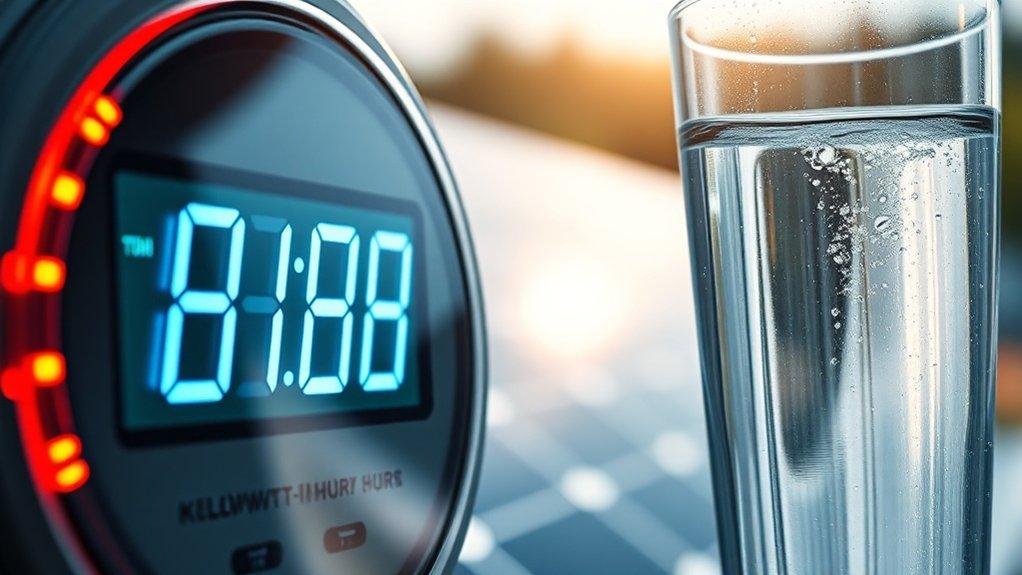 les kilowattheures mesurent la consommation d'énergie