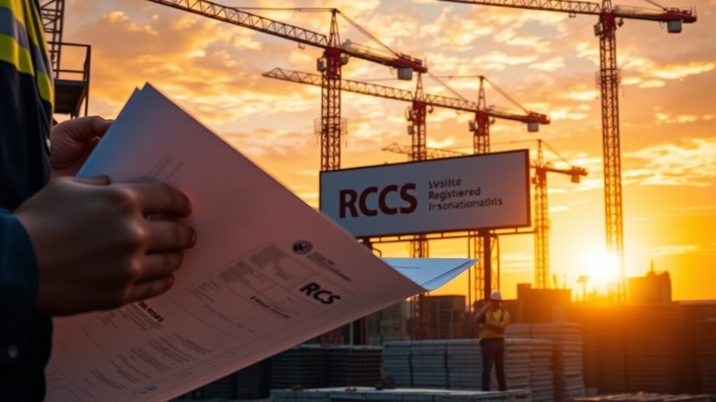 processus d'enregistrement d'une entreprise de construction