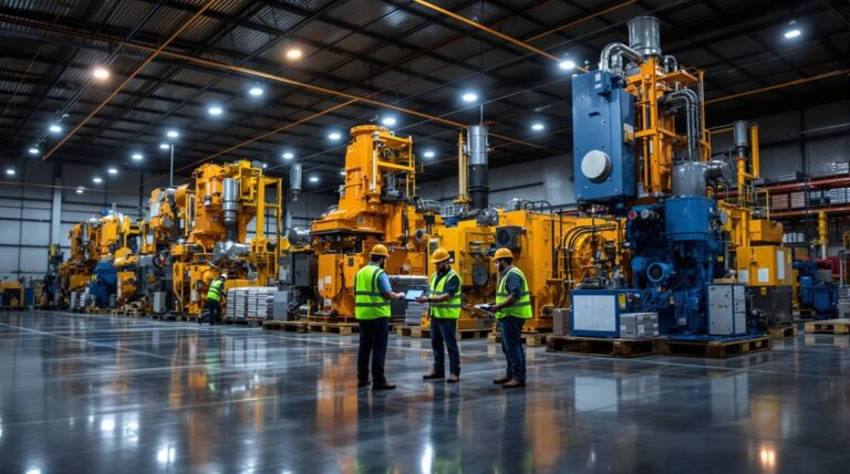 livraison d'équipement industriel critique