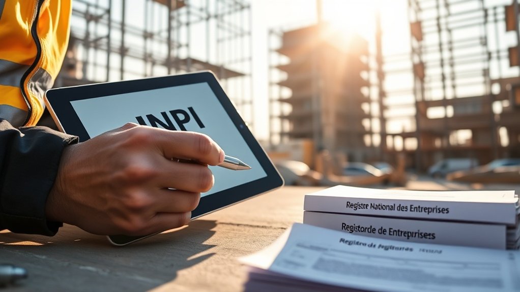 enregistrement obligatoire pour la construction