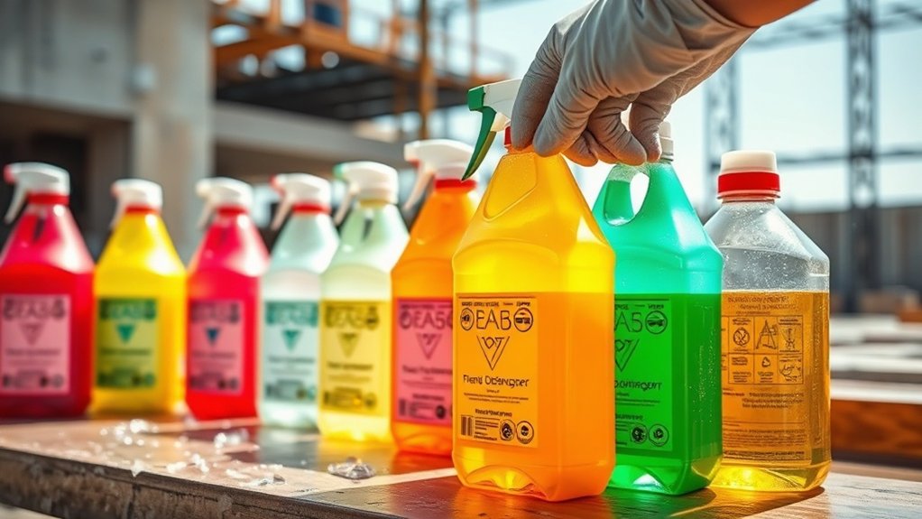 compatibilité du pH pour les agents de nettoyage