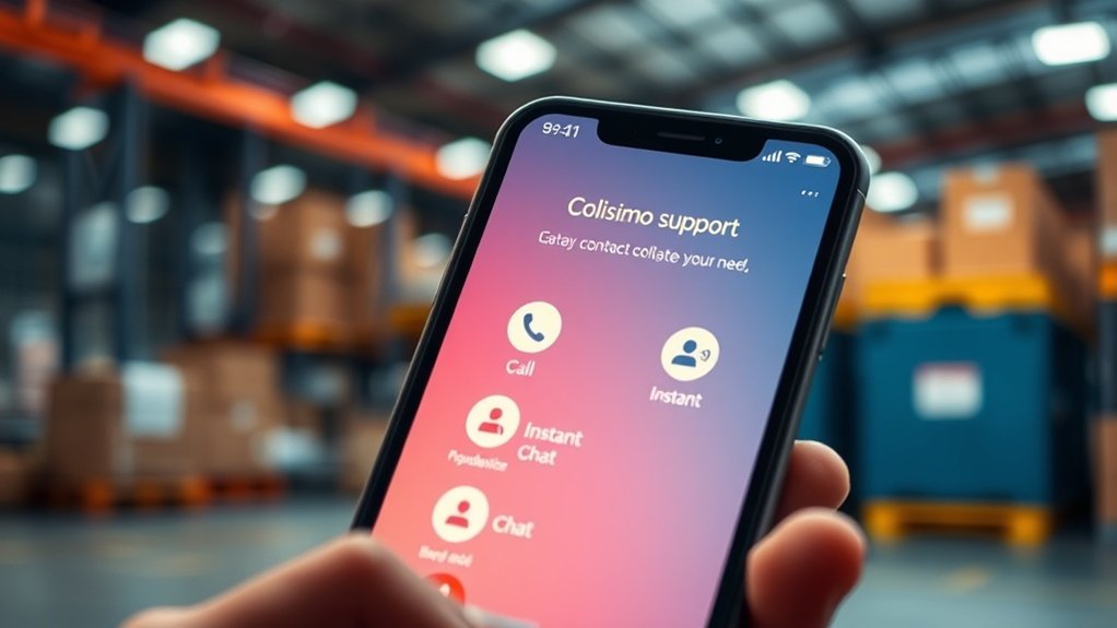 options de contact Colissimo urgentes