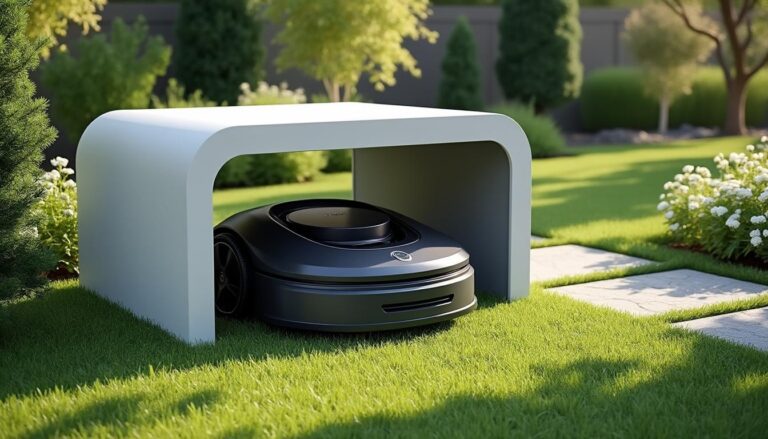 découvrez comment choisir le meilleur abri pour votre tondeuse robot afin de la protéger des intempéries et prolonger sa durée de vie.