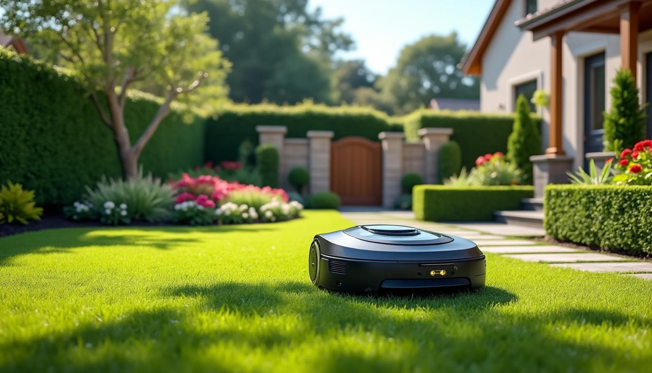 découvrez notre guide complet pour choisir le meilleur robot tondeuse sans fil avec système périphérique, alliant performance et simplicité pour un jardin impeccable.